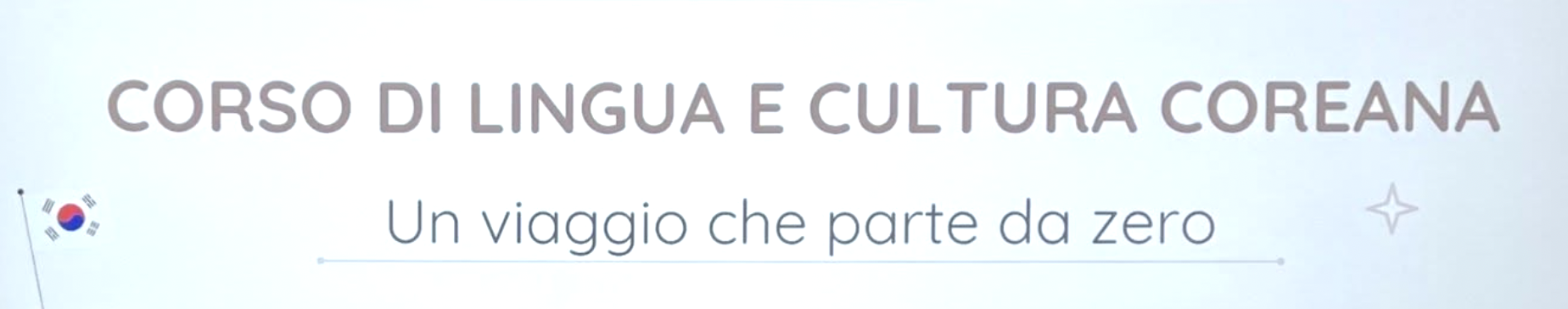Corsi pilota di lingua e cultura coreana